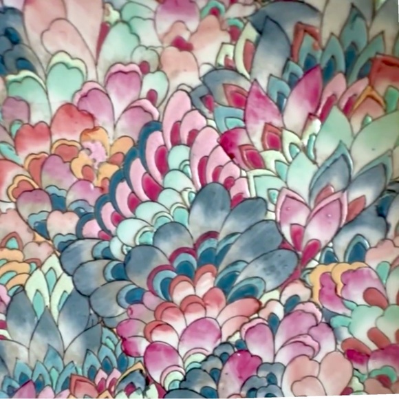 Andrea by Sadek Enameled Decorative Plate 10-1/4” - Picture 2 of 8